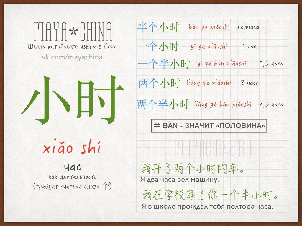 обстоятельство времени в китайском языке